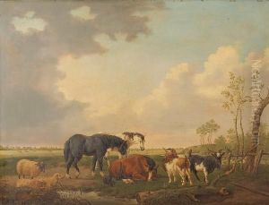 Cattle Before A Lowland Landscape by Paulus Potter