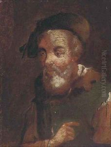 A bearded man 4 by Christian Wilhelm Ernst Dietrich