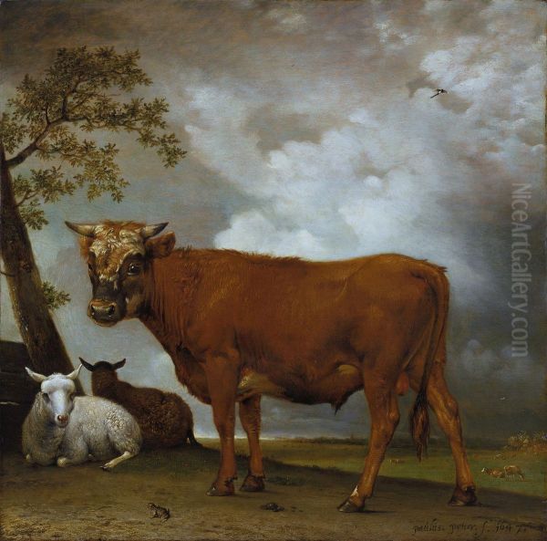 The Young Bull by Paulus Potter