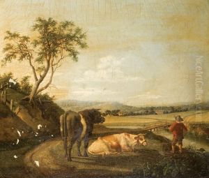 Betail Dans Un Paysage by Paulus Potter