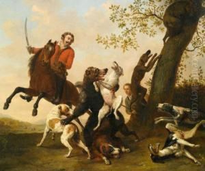 Bear Hunt. by Paulus Potter
