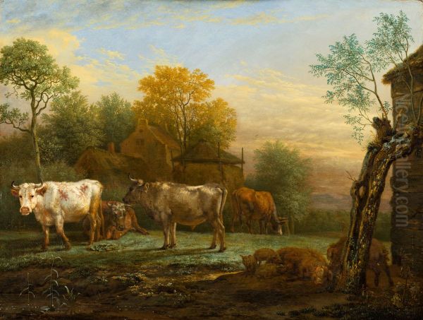 Cattle In A Meadow - view 1
