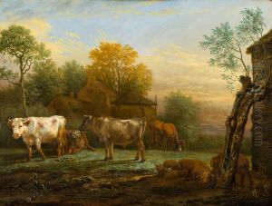 Cattle In A Meadow by Paulus Potter