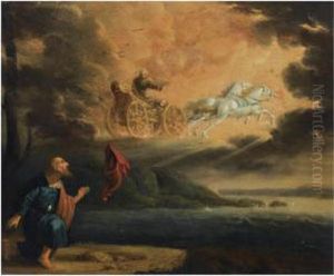 Elijah Taken Up Into Heaven In The Chariot Of Fire by Pieter Symonsz Potter