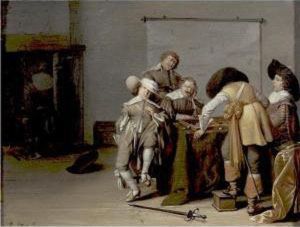 A Guardroom Interior by Pieter Symonsz Potter