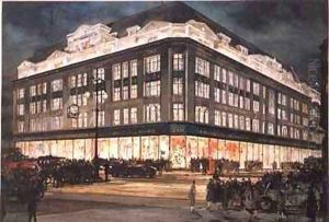 The New Building Bourne and Hollingsworth Oxford Street by Charles Edward Dixon