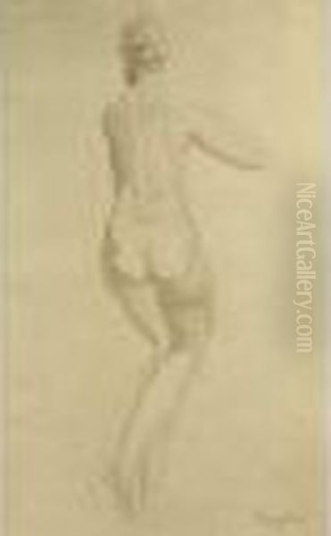 Modele De Dos. Aquarelle - view 1