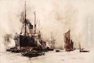 Coal Bunkering by Charles Edward Dixon