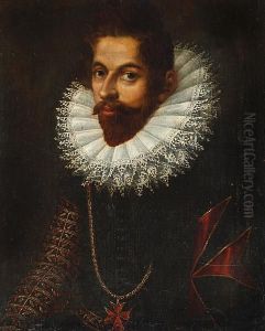 Portrait Of Chevalier De Malte Half Length
