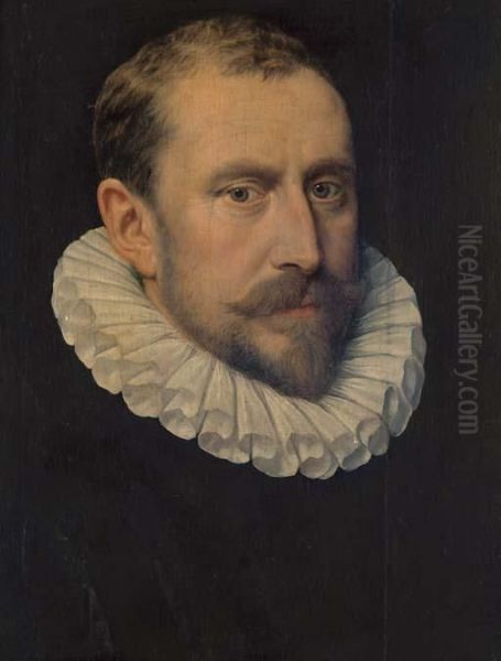 Portrait Of A Bearded Gentleman, Bust-length, With A Ruff Collar - view 1