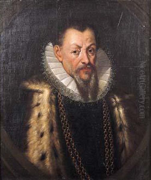 Portrait D'homme A La Collerette Blanche - view 1