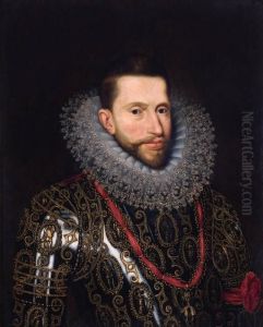 Portrait Of Isabella Of Spain by Frans Pourbus