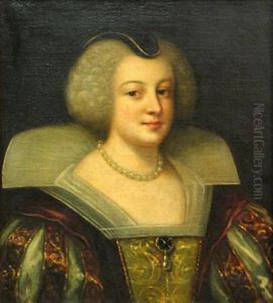 A Portrait Of Marie De Medicis, Queen Of France - view 1
