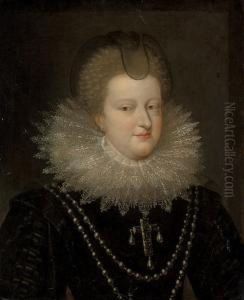 Portrait Of A Lady by Frans Pourbus the younger