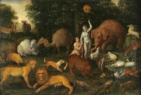 Adam And Eve In The Garden Of Eden - view 1
