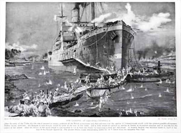The Landing at Gallipoli Peninsula - view 1