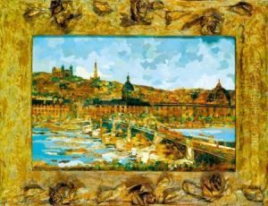 Vue De Lyon by Leon Pourtau