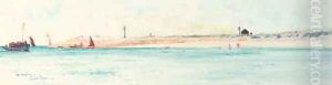 Off Hayling Island by Charles Edward Dixon
