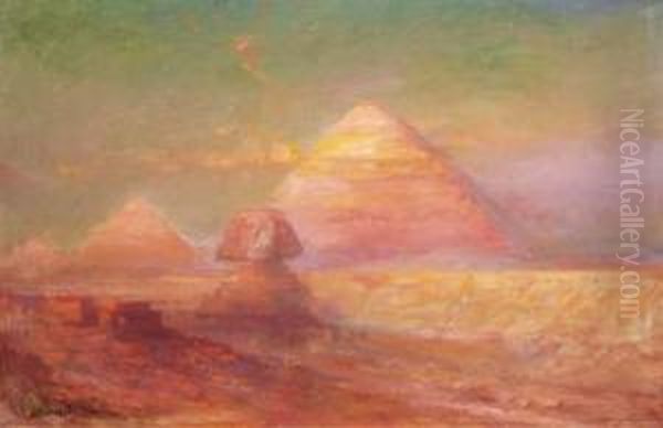 View Of The Sphinx And The Pyramids, Egypt - view 1