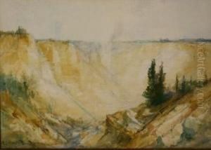 Grand Canyon Of The Yellowstone by Lucien Whiting Powell