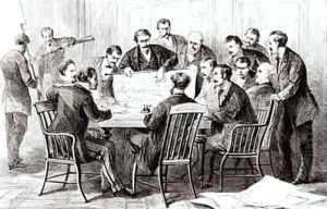 Cubans and Cuban emigres meeting in New York to plan an insurrection in Cuba by Davis, Theodore Russell
