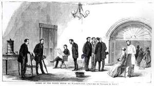 Lobby of the White House at Washington by Davis, Theodore Russell