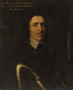 Portrait of Sir Vincent Corbett, bust-length, in armour