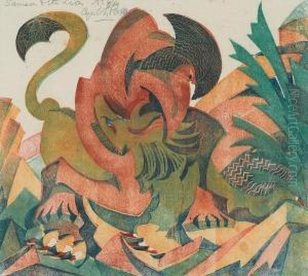 Samson And The Lion (coppel Cep 28) - view 1