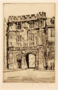 Christ Church Gate, Canterbury by Cyril E. Power