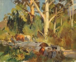 Fallen Tree - Millteam by Harold Septimus Power