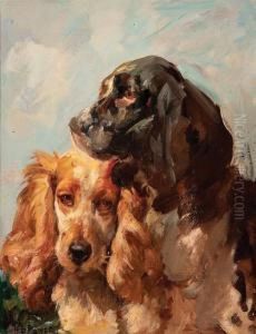 Two Spaniels by Harold Septimus Power