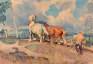 Ploughing by Harold Septimus Power