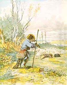 The Wolf as a Shepherd by Jules David