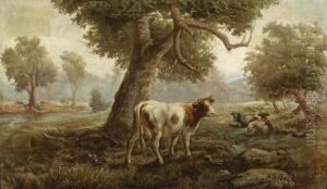 Cattle In A Bush Landscape