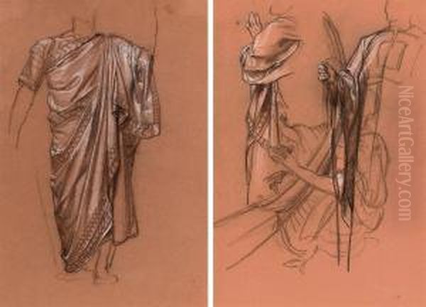 Studies Of Clasping Hands - view 1