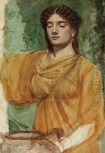 Study For A Neo-classical Figure, With Right Arm Raised