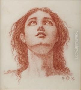 Head Of A Young Woman by Sir Edward John Poynter