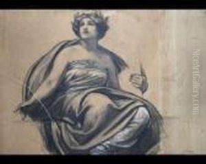 Study Of A Draped Female