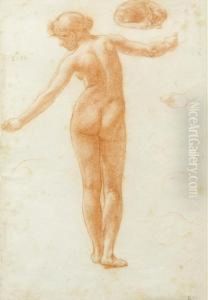Study Of A Female Nude For 'the Queen Of Sheba's Visit To King Solomon'