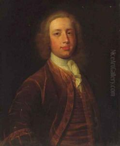 Portrait of a gentleman, half-length, in a brown coat and waistcoat and white stock
