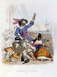 Morgan the Buccaneer in 1668 by Alexandre Debelle
