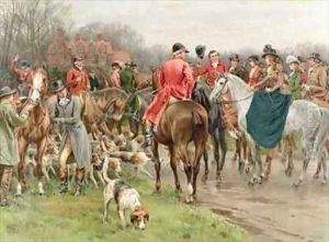 A Winters Morning from the Pears Annual by Frank Dadd