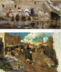 I) Las Lavanderas (laundry Day) by Francisco Pradilla y Ortiz