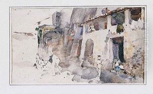 Vista De Una Calle by Francisco Pradilla y Ortiz
