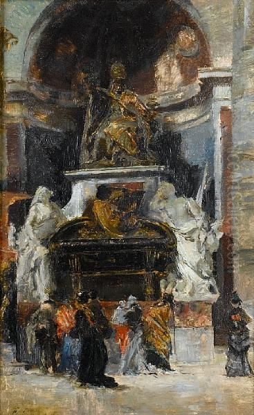 Interior De La Basilica De San Pedro,monumento Al Papa Urbano Viii, Vaticano - view 1