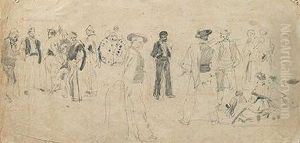 Tipos Populares by Francisco Pradilla y Ortiz
