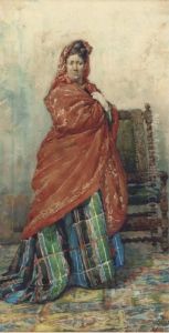A Moment Of Contemplation by Francisco Pradilla y Ortiz