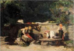 Lavanderas (the Washerwomen) by Francisco Pradilla y Ortiz