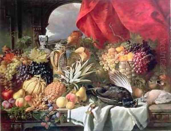 A Still Life of Game Birds and Numerous Fruits - view 1