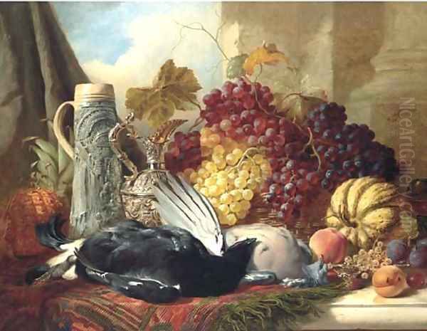 Still life of black cock - view 1